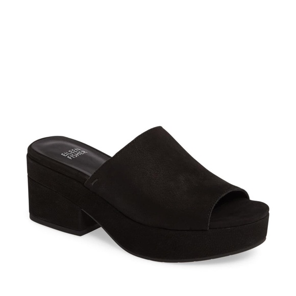 black platform slide